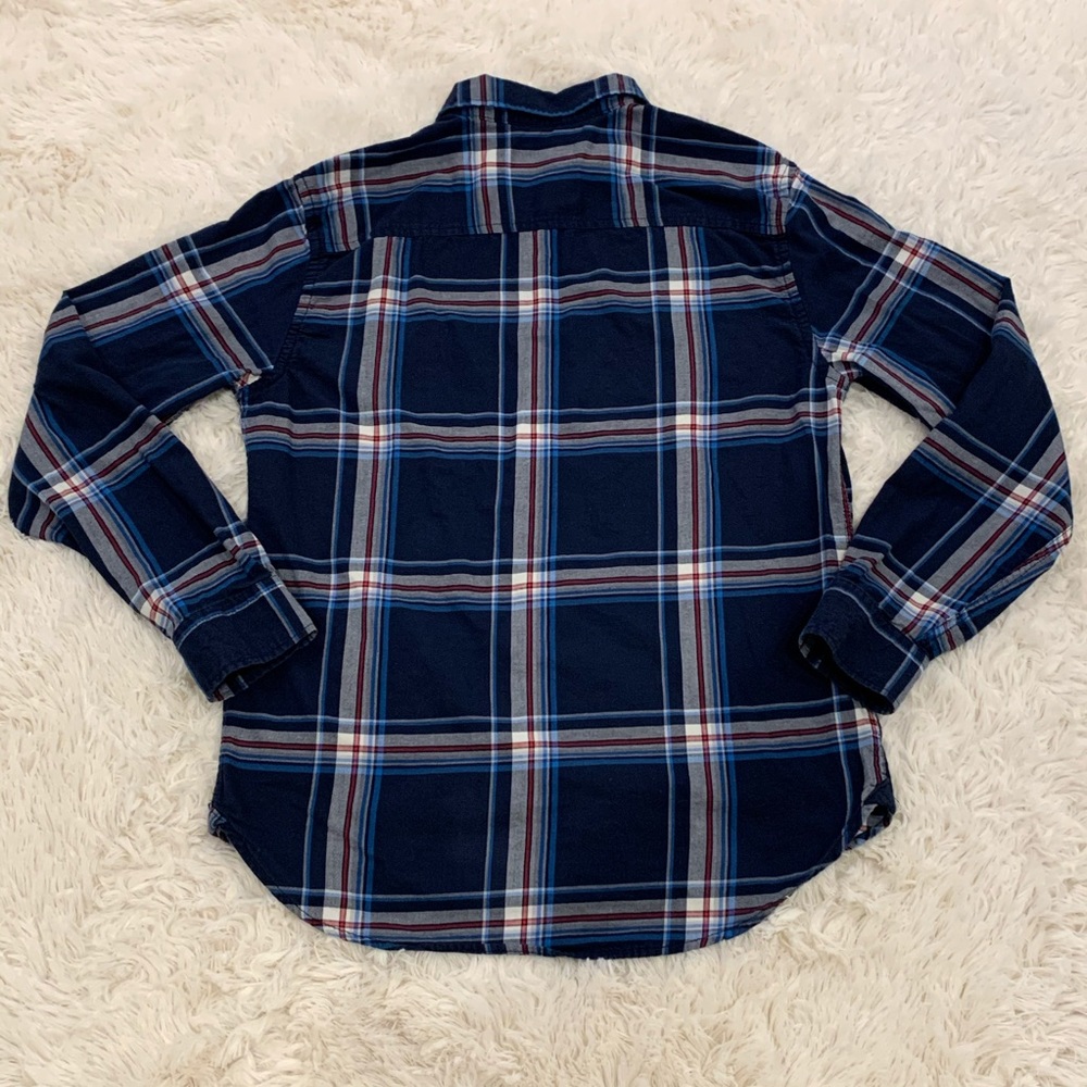 Aeropostale Men’s MEDIUM Shirt Long Sleeve Plaid - Picture 2 of 5